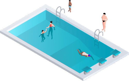 dropping pool graphic